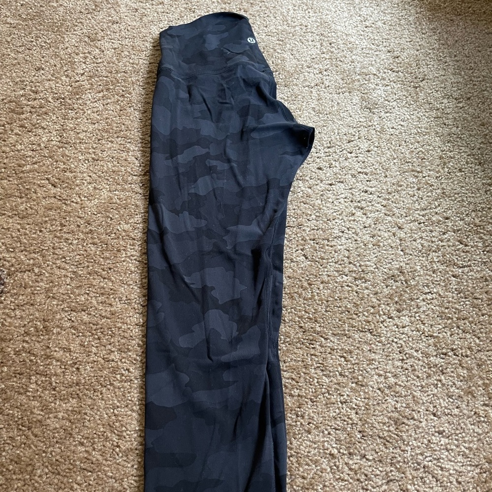 Lululemon leggings camouflage black/gray